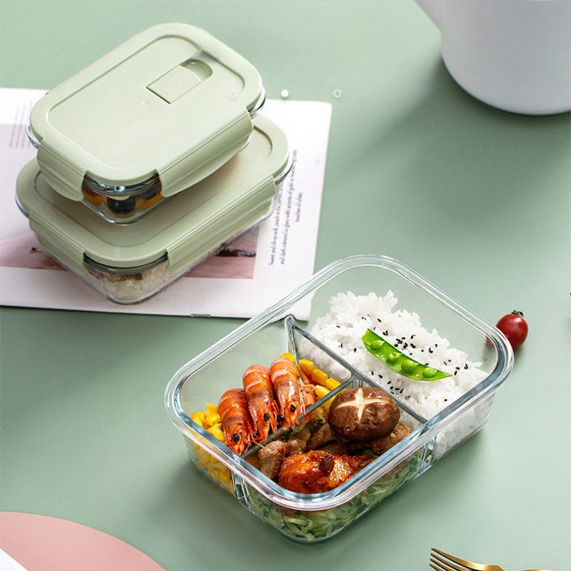 [Leak Proof, Glass Lunch Boxes] 20pcs Leak Proof Glass Lunch Boxes with Airtight Lids | 10 Sets, Microwave & Oven Safe, Food-Grade Borosilicate Glass, Stackable Bento Storage Containers for Refrigerator & Pantry Organization
