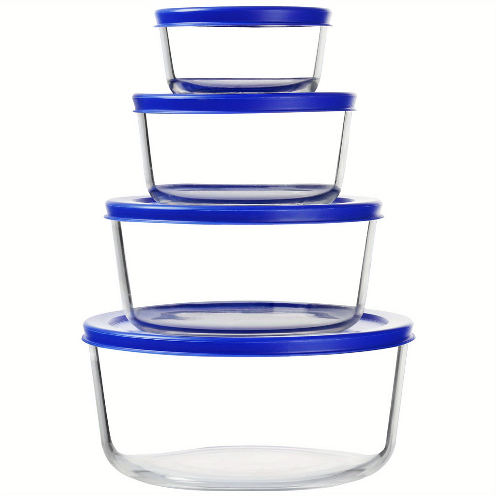 4 Pack Refrigerator Replacement Storage Box, Food Storage Containers, Leftovers Keeper, Lunch Container, Microwave, Dishwasher & Freezer Safe