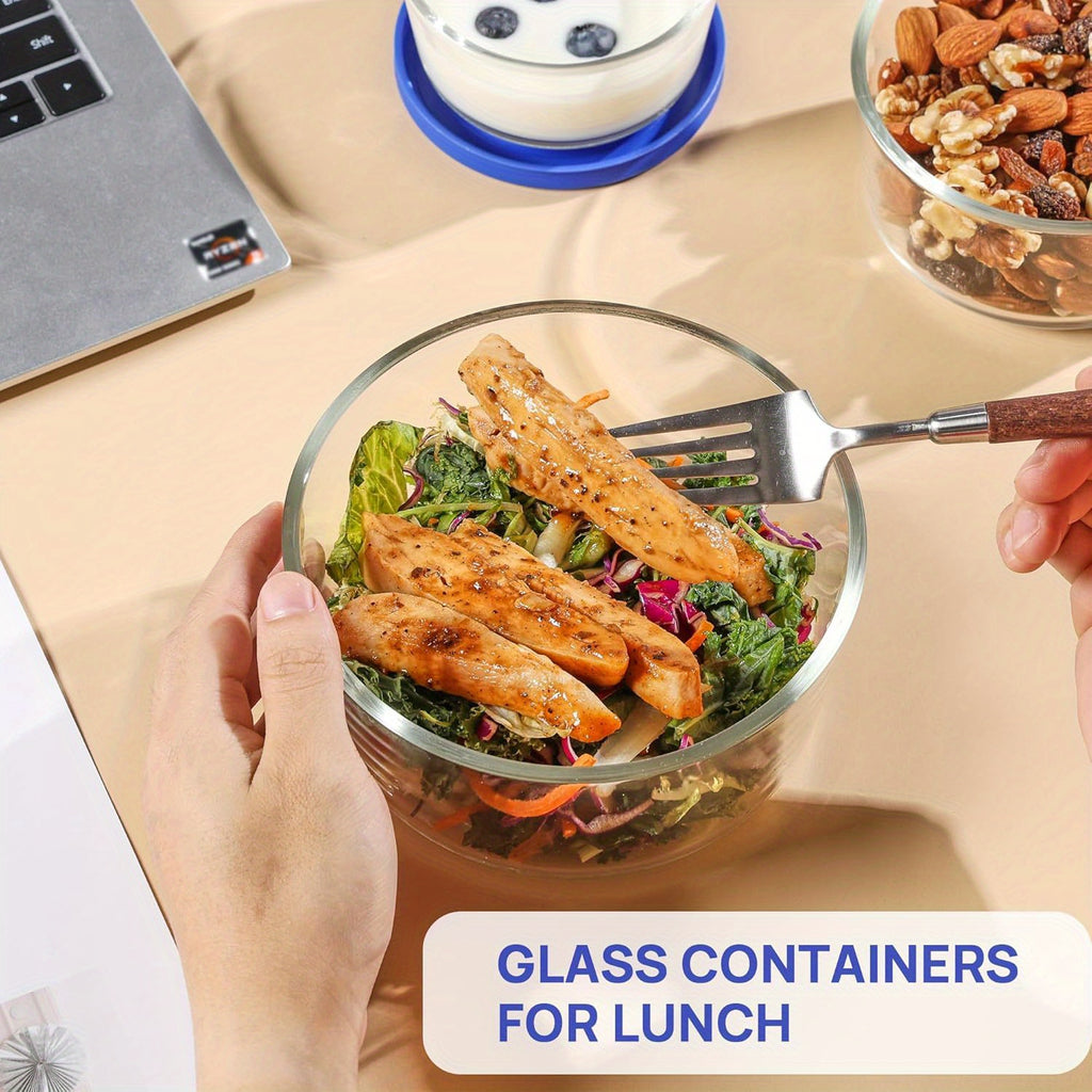 4 Pack Refrigerator Replacement Storage Box, Food Storage Containers, Leftovers Keeper, Lunch Container, Microwave, Dishwasher & Freezer Safe