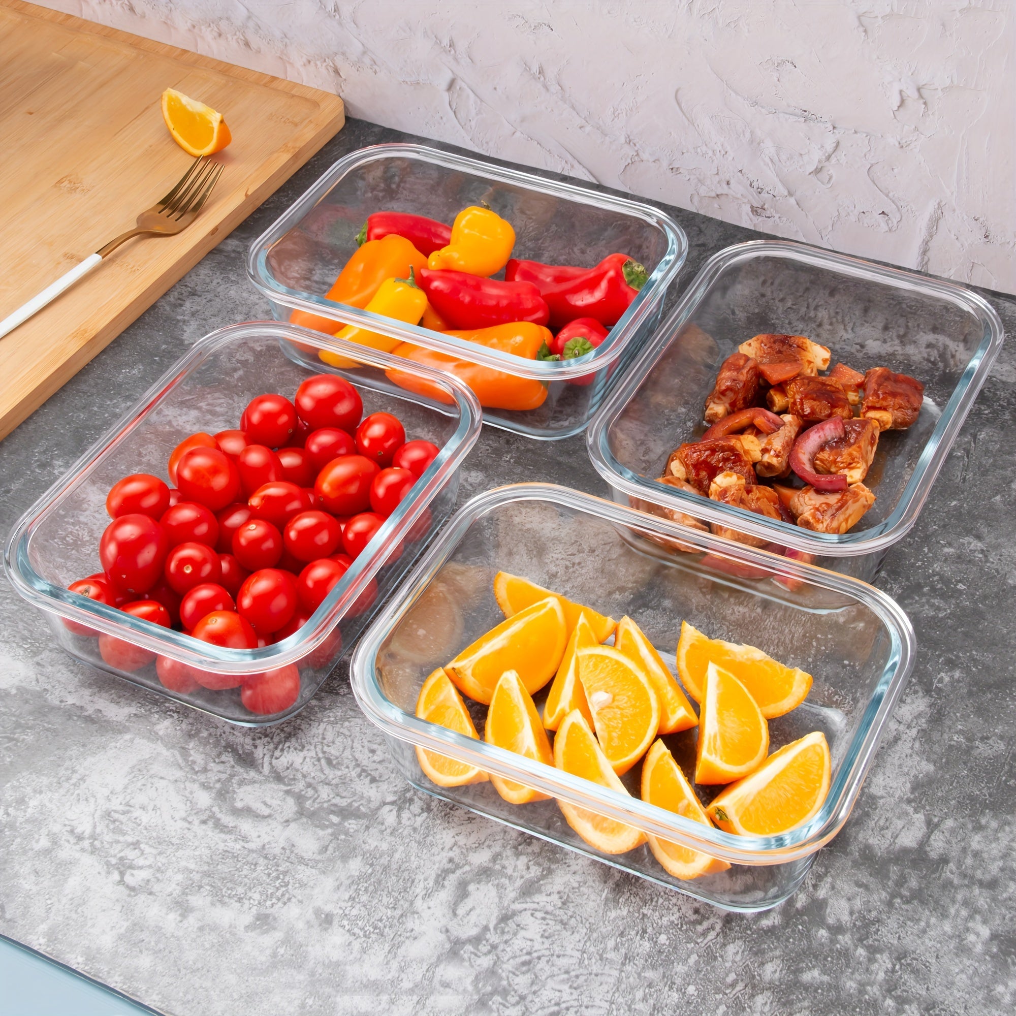 24pcs Set Glass Meal Prep Containers with Removable Silicone Seals and BPA-Free Lids, Leak-Proof, Dishwasher/Freezer Safe, Ideal for Leftovers and Food Storage